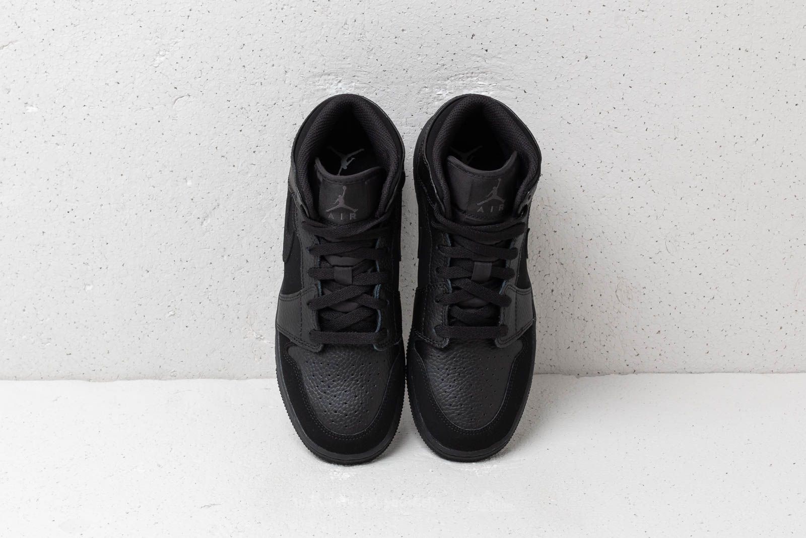 Zapatillas mujer Air Jordan 1 Mid (GS) Black/ Dk Smoke Grey-Black