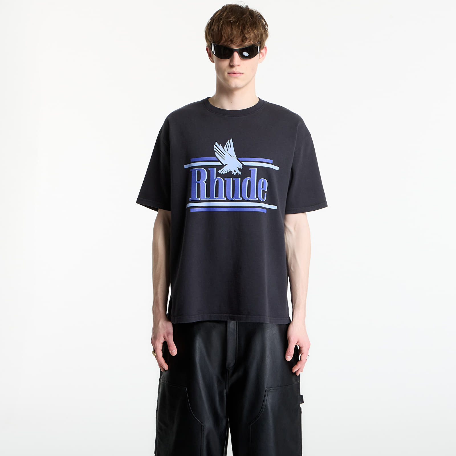   Μπλούζες Rhude Rossa Tee Vintage Black/ Blue