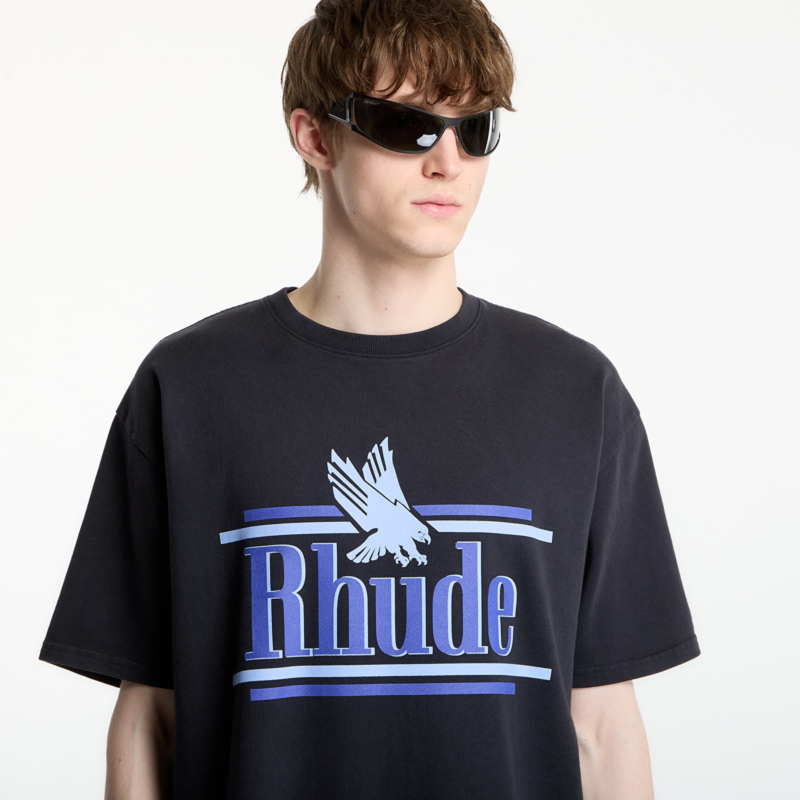   Μπλούζες Rhude Rossa Tee Vintage Black/ Blue