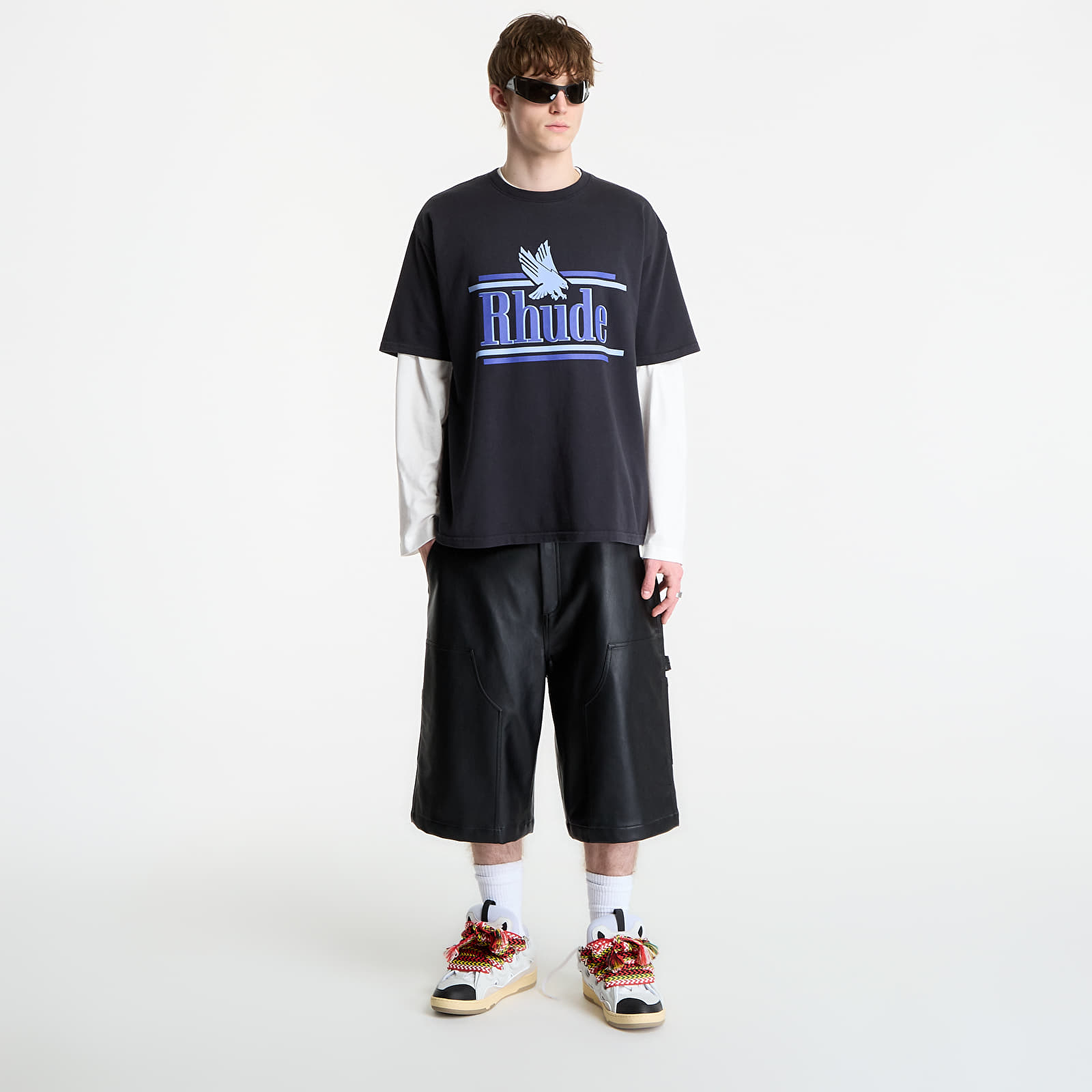   Μπλούζες Rhude Rossa Tee Vintage Black/ Blue