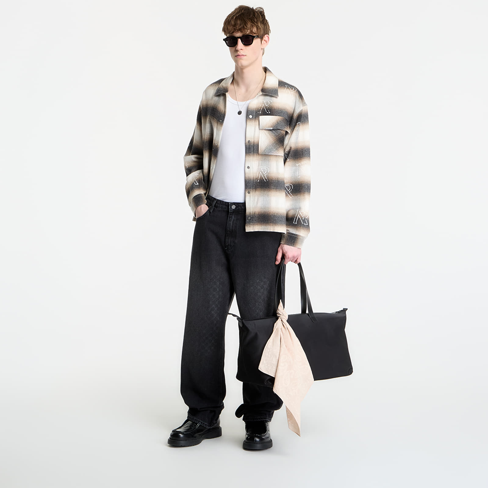 Jeans hlače Daily Paper Amba Monogram Jeans V2 Black