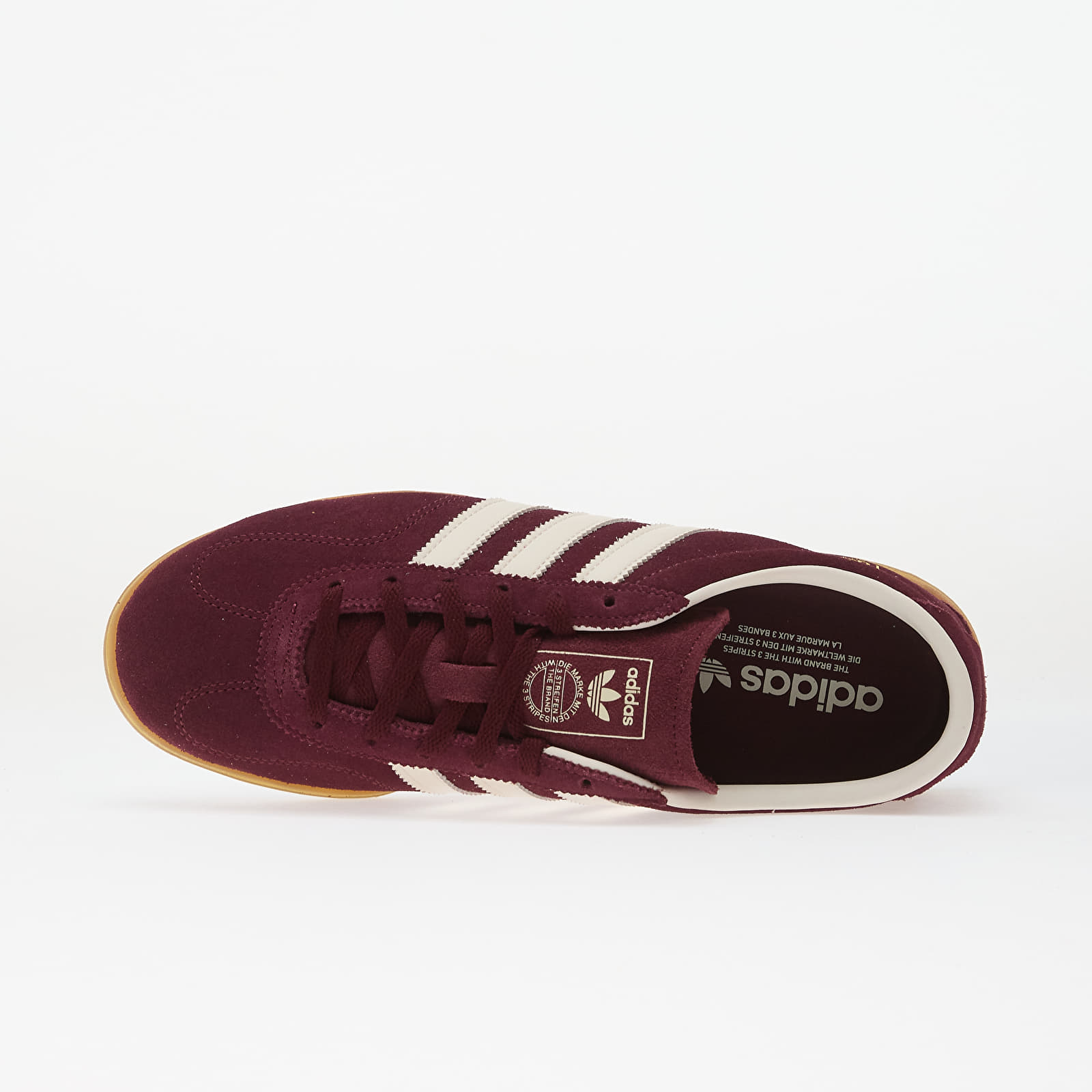 Women's shoes adidas Gazelle Lo Pro W Maroon/ Core White/ Gum