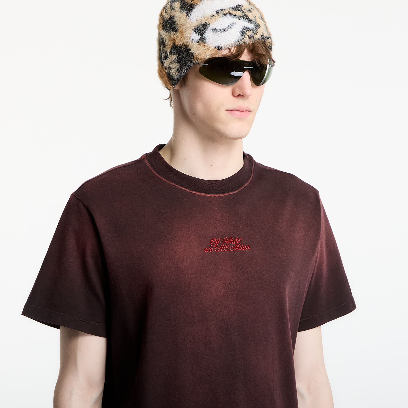Тениски Off-White x AC Milan S/S Slim Tee UNISEX Black/ Red