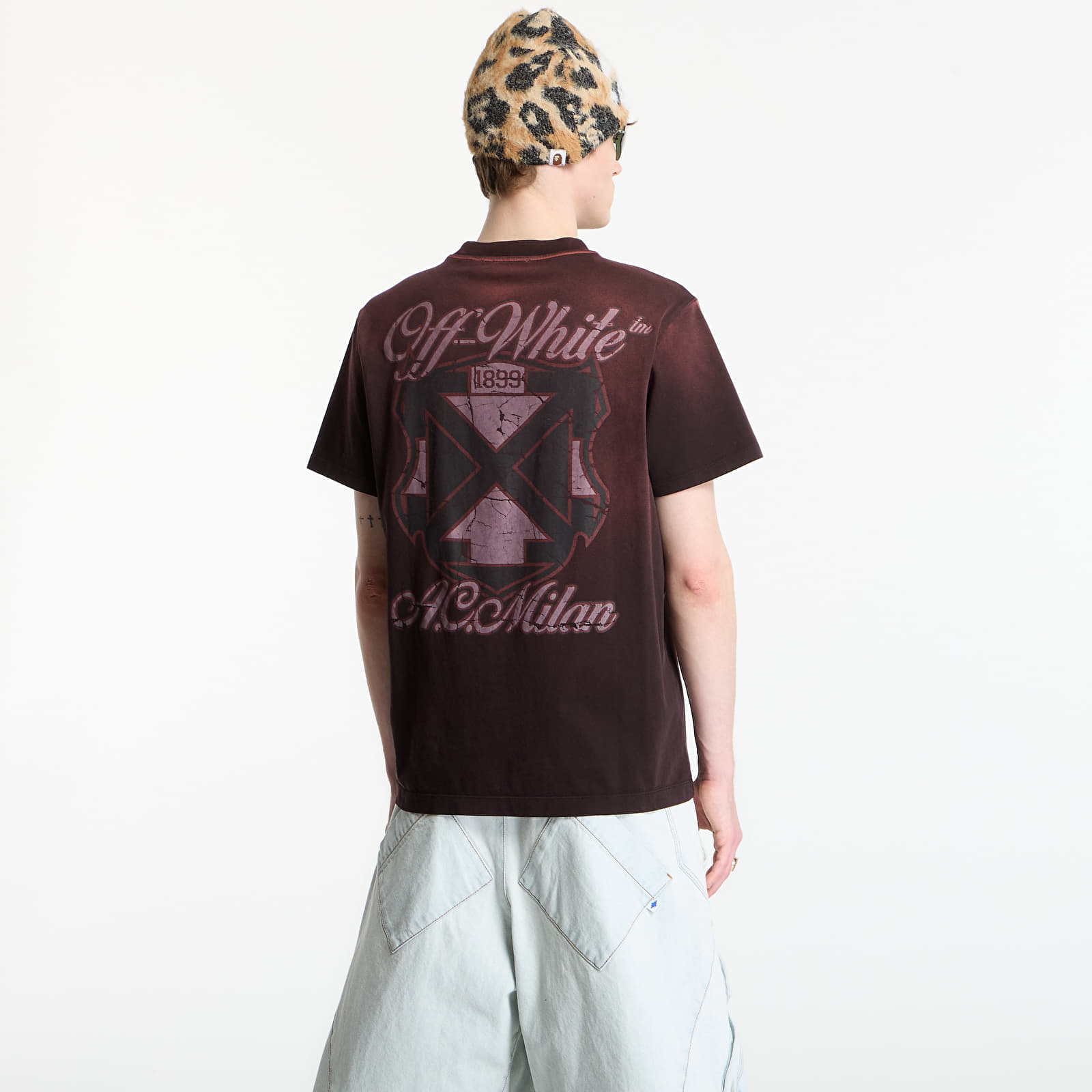 Тениски Off-White x AC Milan S/S Slim Tee UNISEX Black/ Red