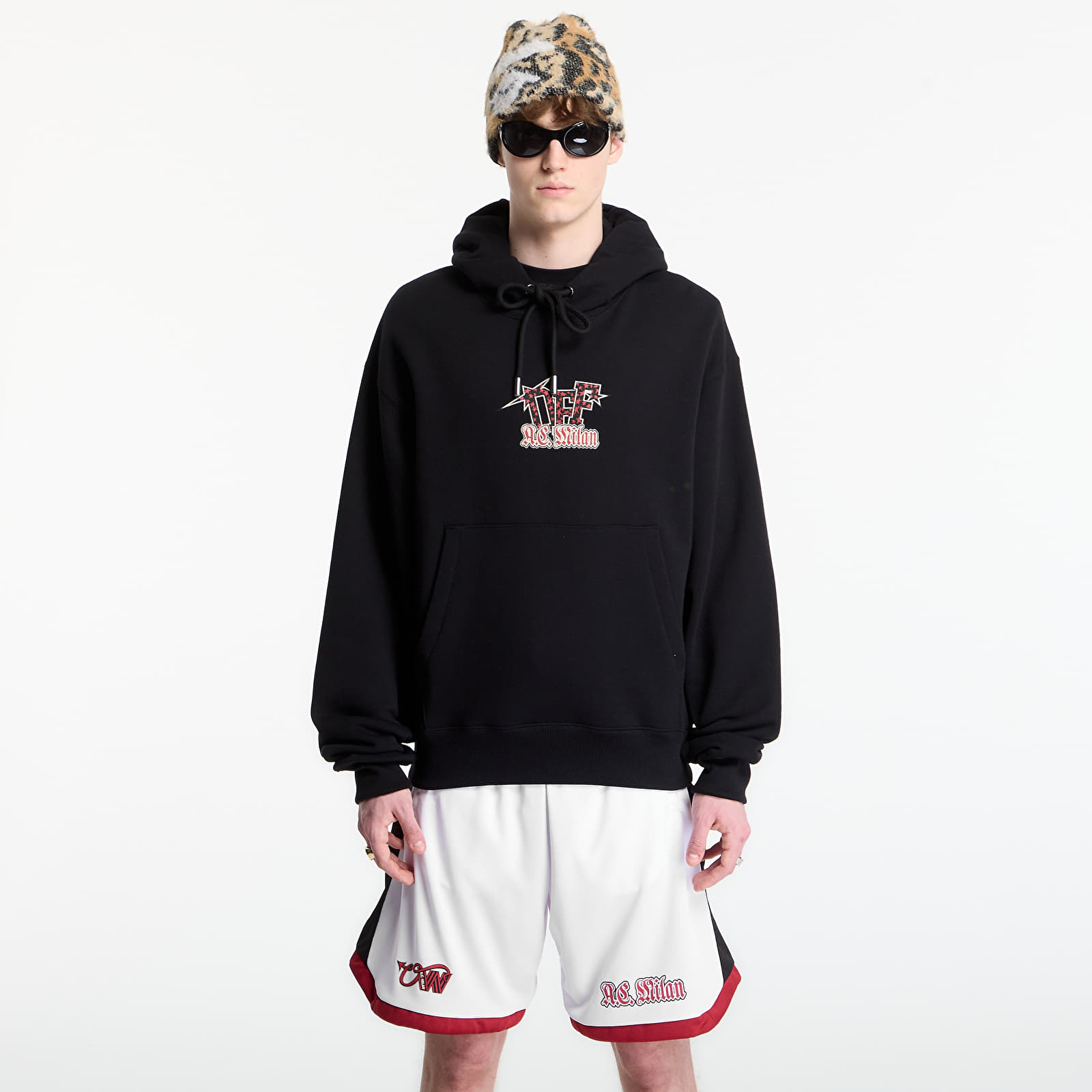 Bluzy Off-White x AC Milan Arrow Regular Hoodie UNISEX Black/ Red