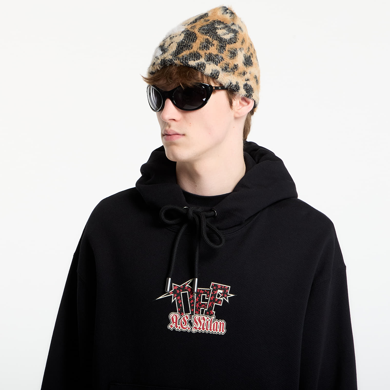 Bluzy Off-White x AC Milan Arrow Regular Hoodie UNISEX Black/ Red