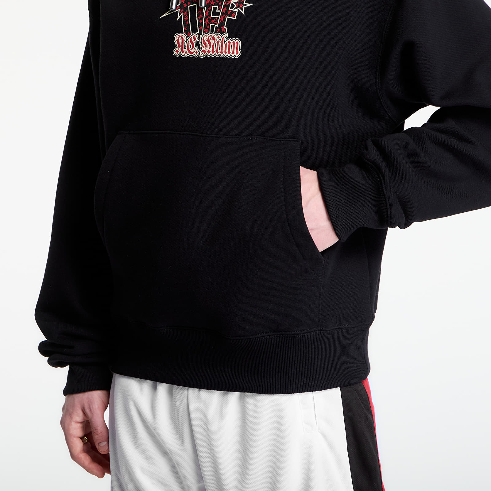 Bluzy Off-White x AC Milan Arrow Regular Hoodie UNISEX Black/ Red