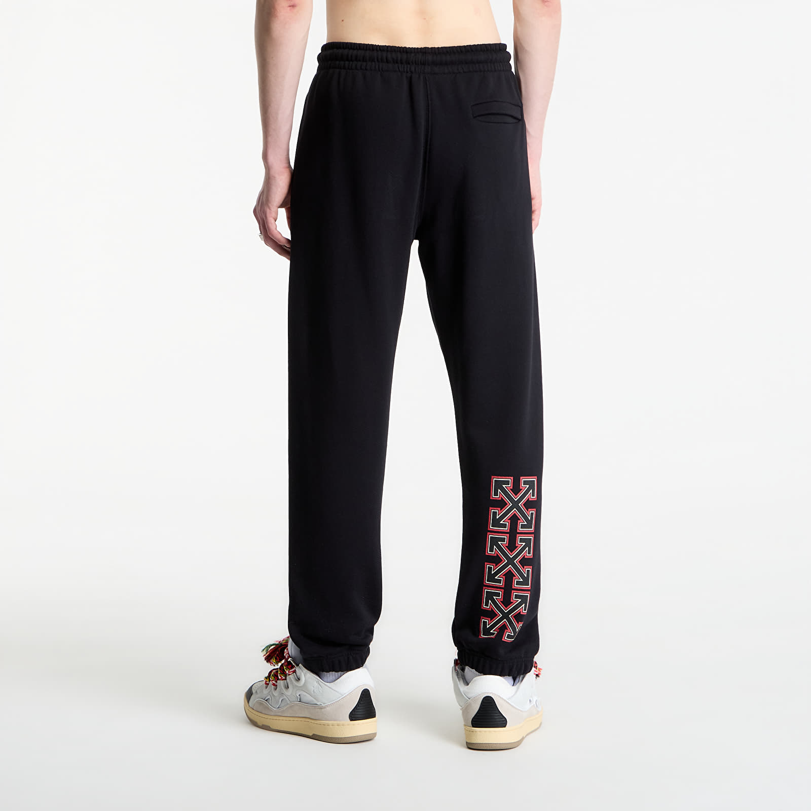 Анцузи Off-White x AC Milan Cuffed Sweatpant UNISEX Black/ Red