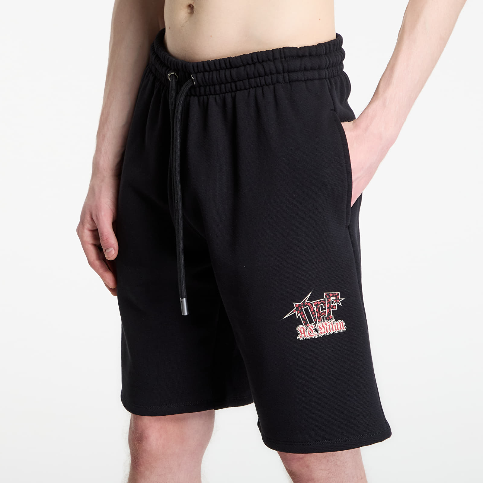 Kraťasy Off-White x AC Milan Skate Sweatshort UNISEX Black/ Red