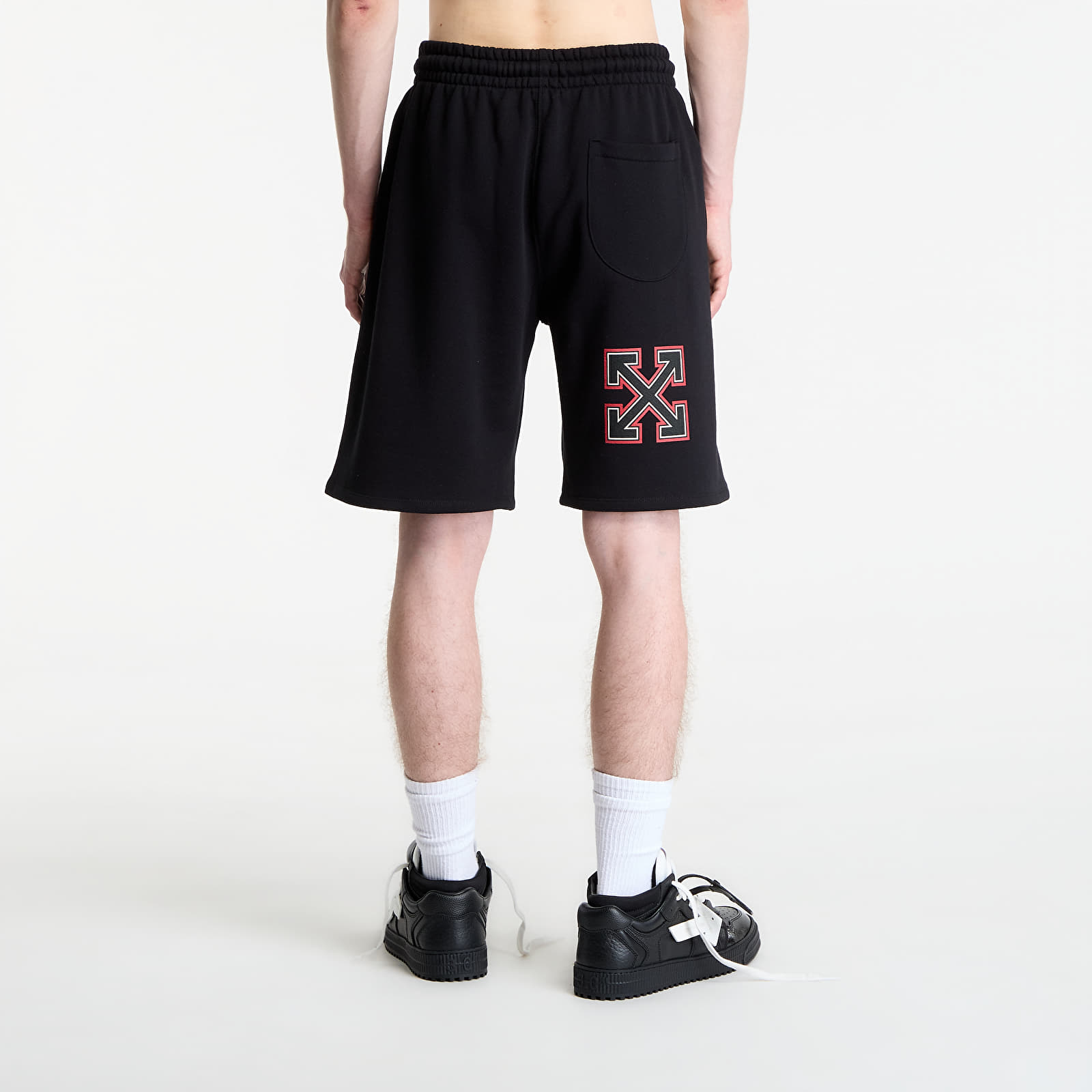 Kraťasy Off-White x AC Milan Skate Sweatshort UNISEX Black/ Red