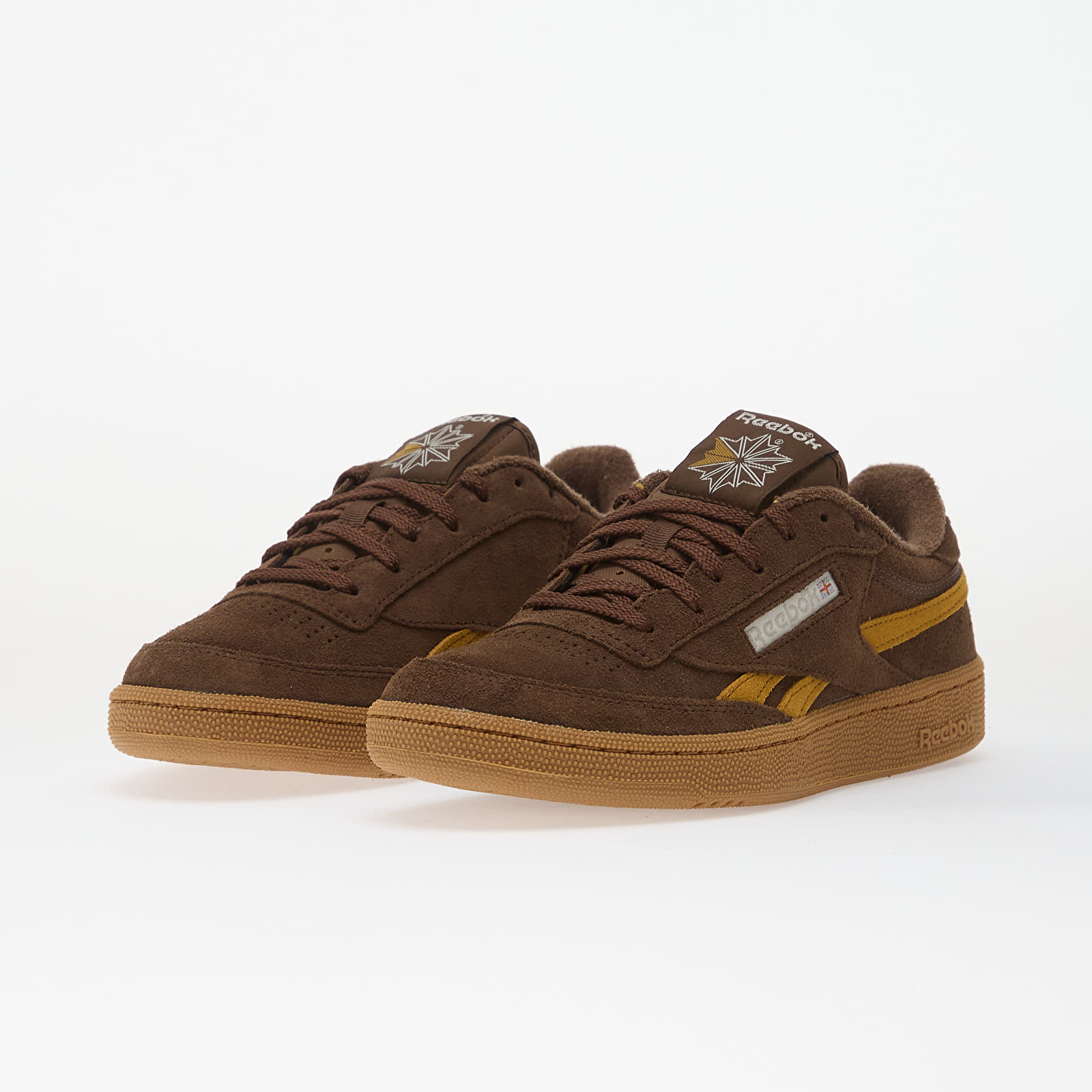 Herren Sneaker und Schuhe Reebok Club C Revenge Vintage Simple Brown/ Trophy Gold/ Gum
