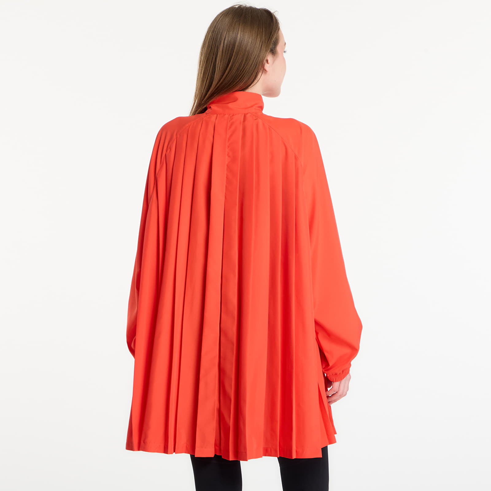 Klänning Nike Sportswear Women's Oversized Long-Sleeve Pleated Mini Dress Lt Crimson/ Lt Crimson