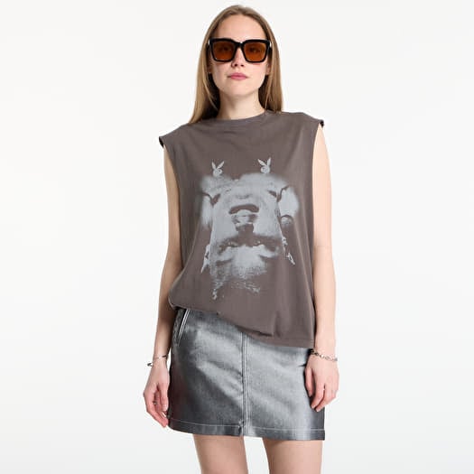Футболка Playboy x FTSHP Sleeveless Tee UNISEX Grey
