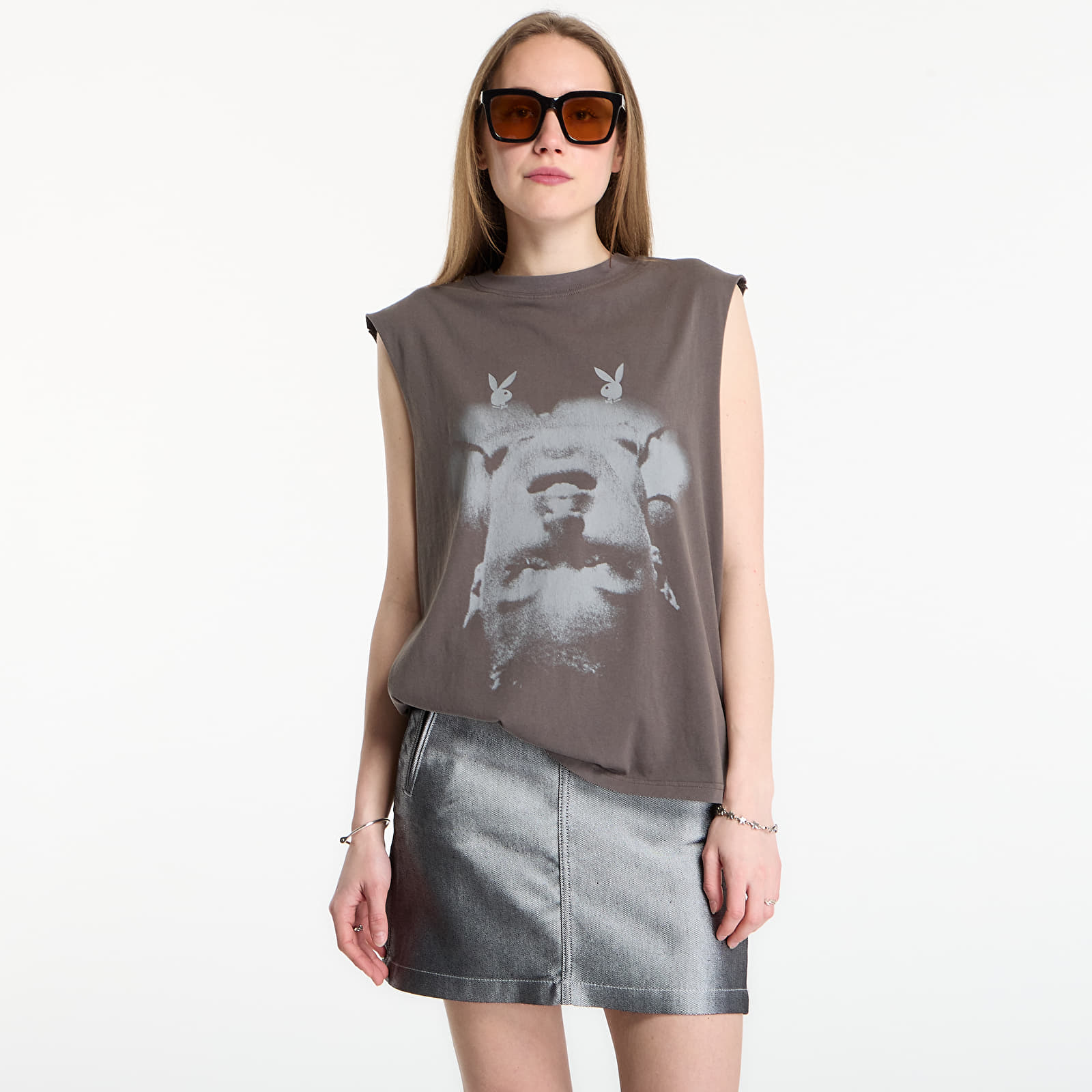 T-Shirts Playboy x FTSHP Sleeveless Tee UNISEX Grey