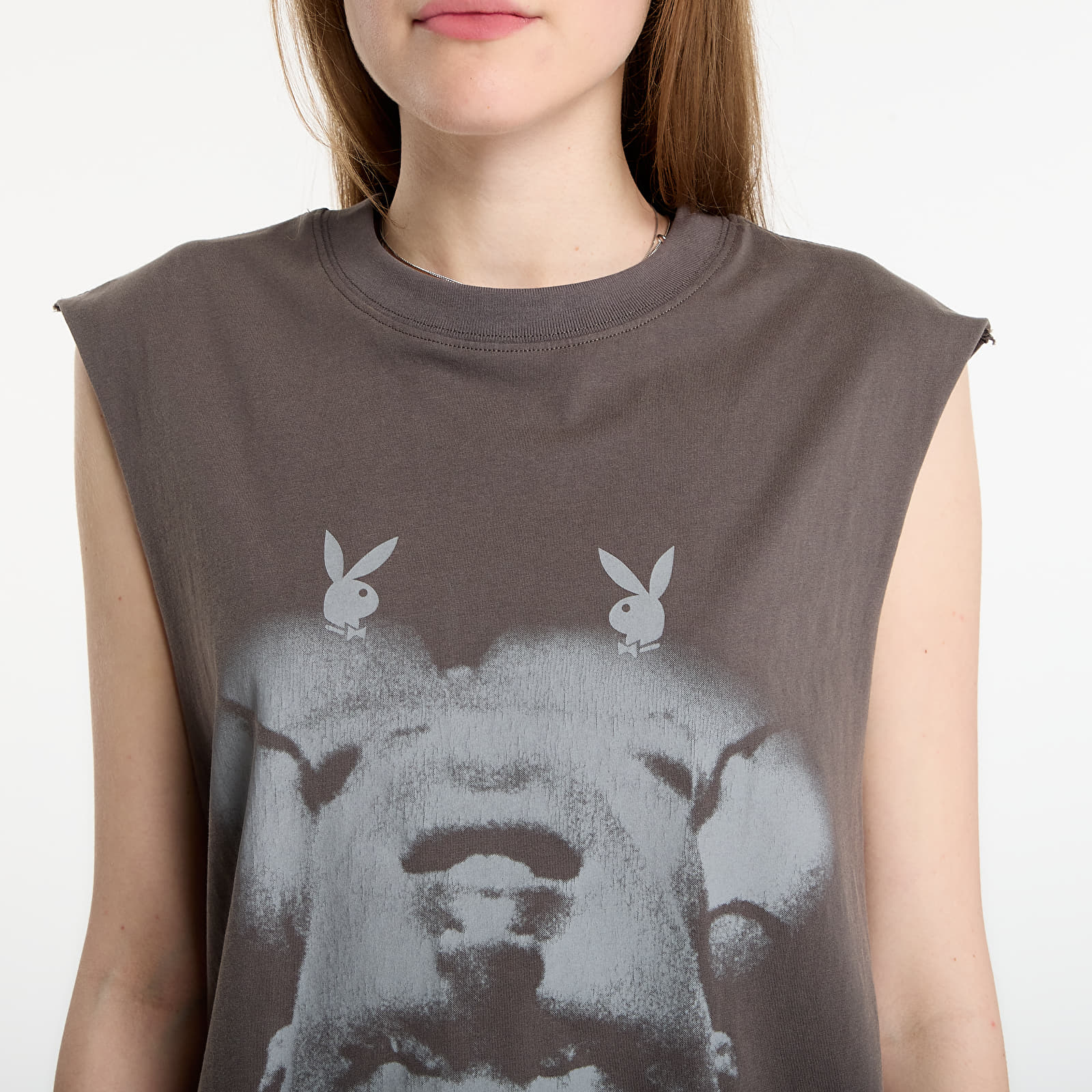 T-Shirts Playboy x FTSHP Sleeveless Tee UNISEX Grey