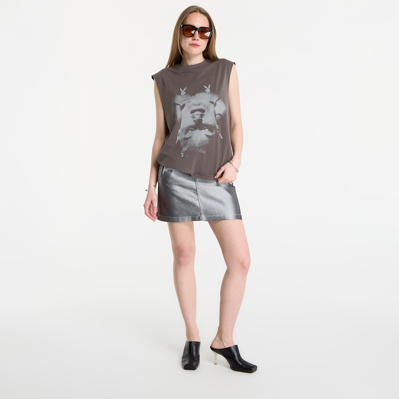 T-Shirts Playboy x FTSHP Sleeveless Tee UNISEX Grey