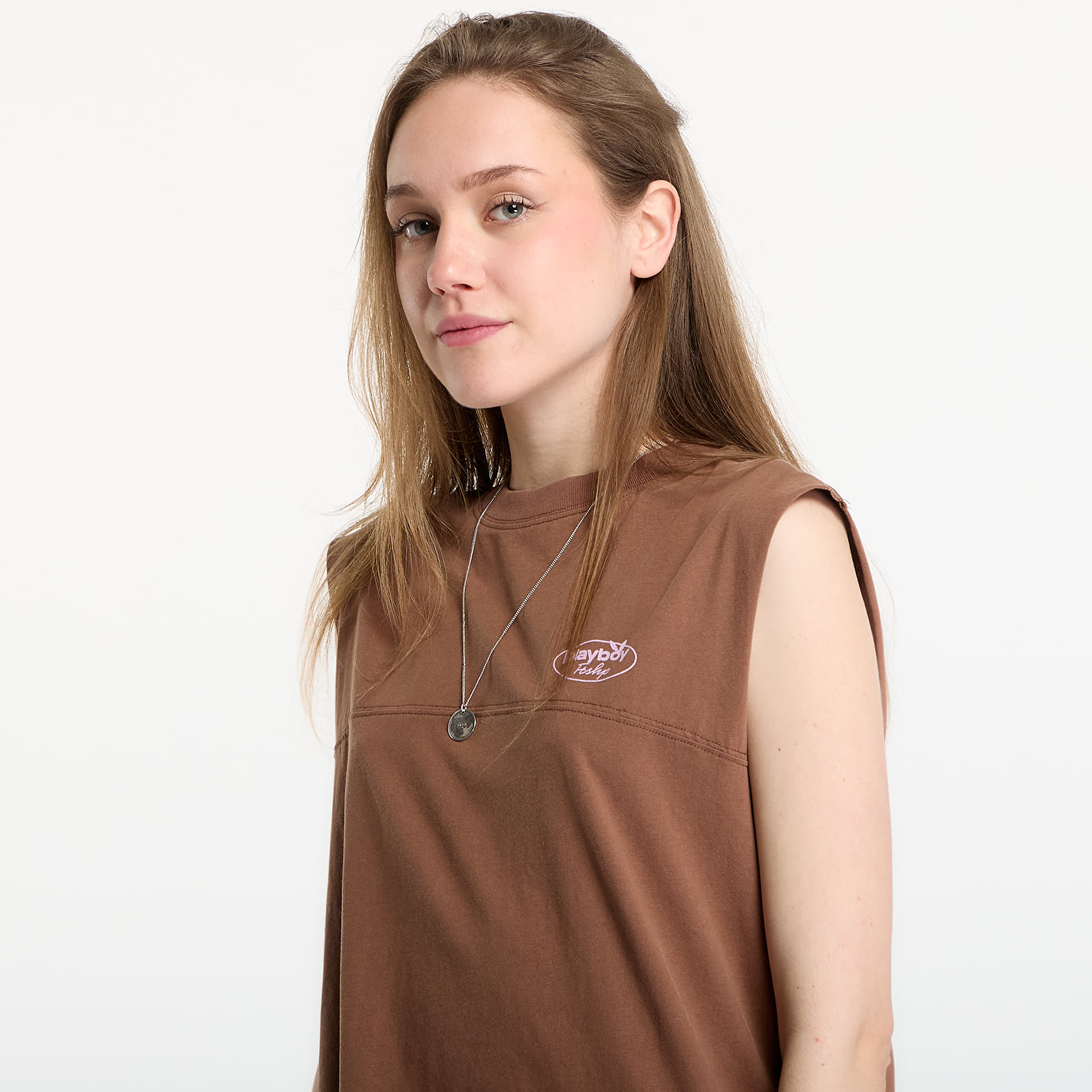 T-Shirts Playboy x FTSHP Sleeveless Tee UNISEX Brown