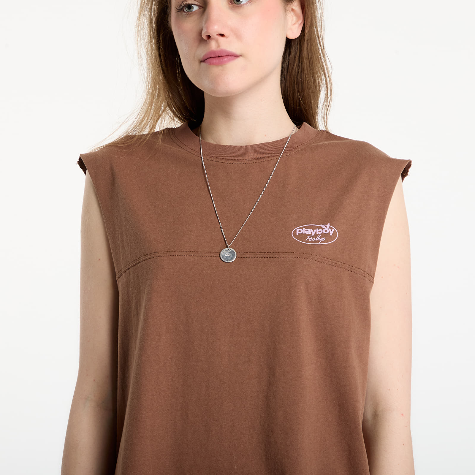 T-Shirts Playboy x FTSHP Sleeveless Tee UNISEX Brown