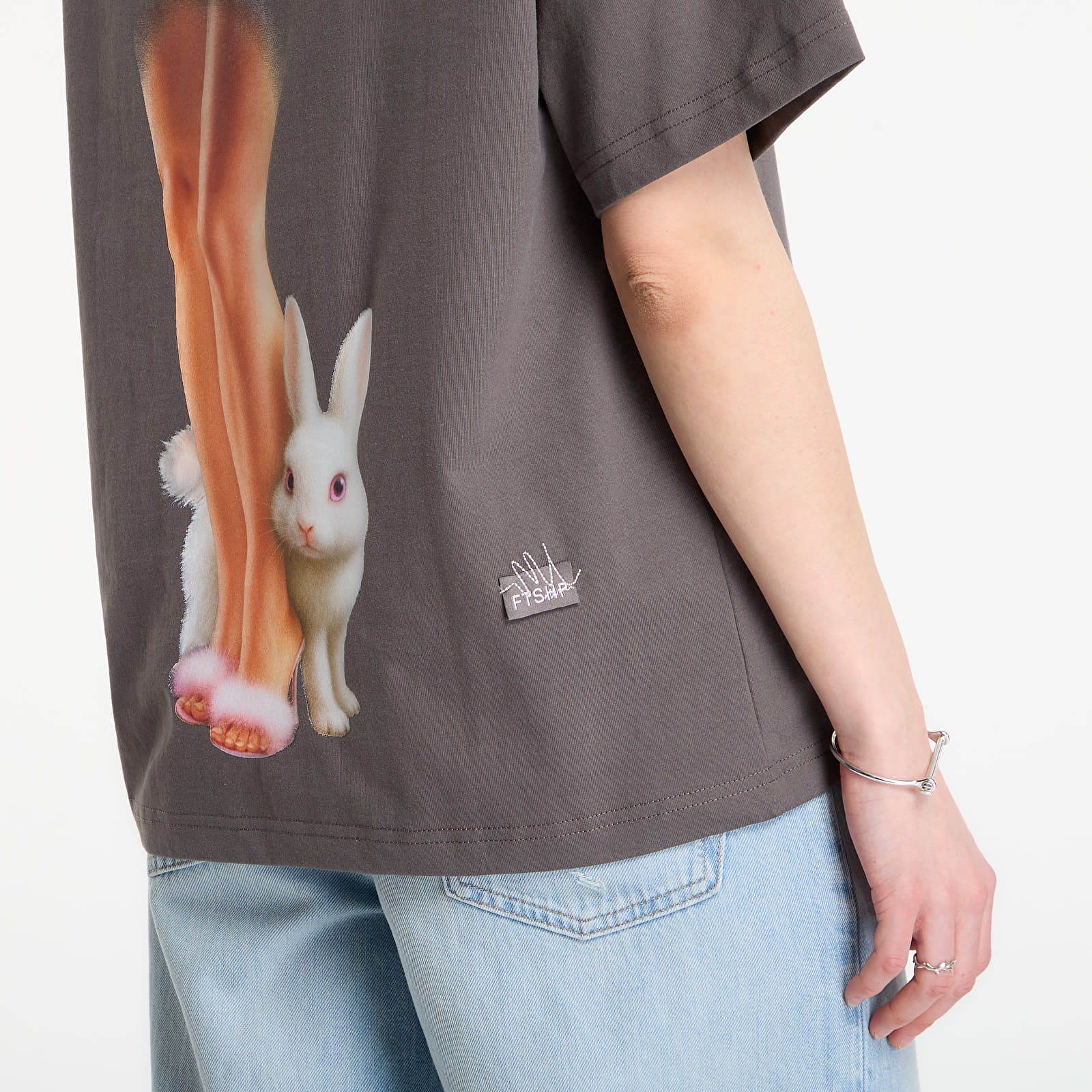 Magliette Playboy x FTSHP T-Shirt Bunny With Legs UNISEX Grey