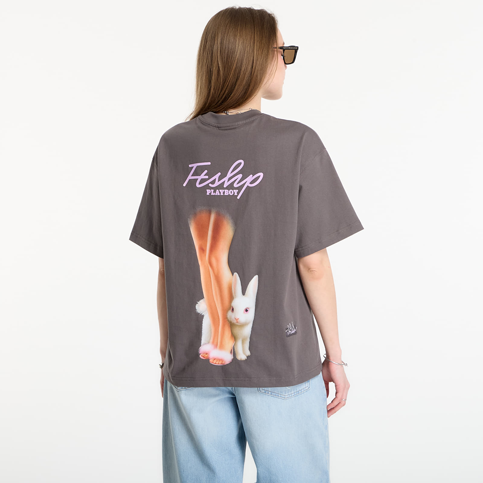 Magliette Playboy x FTSHP T-Shirt Bunny With Legs UNISEX Grey