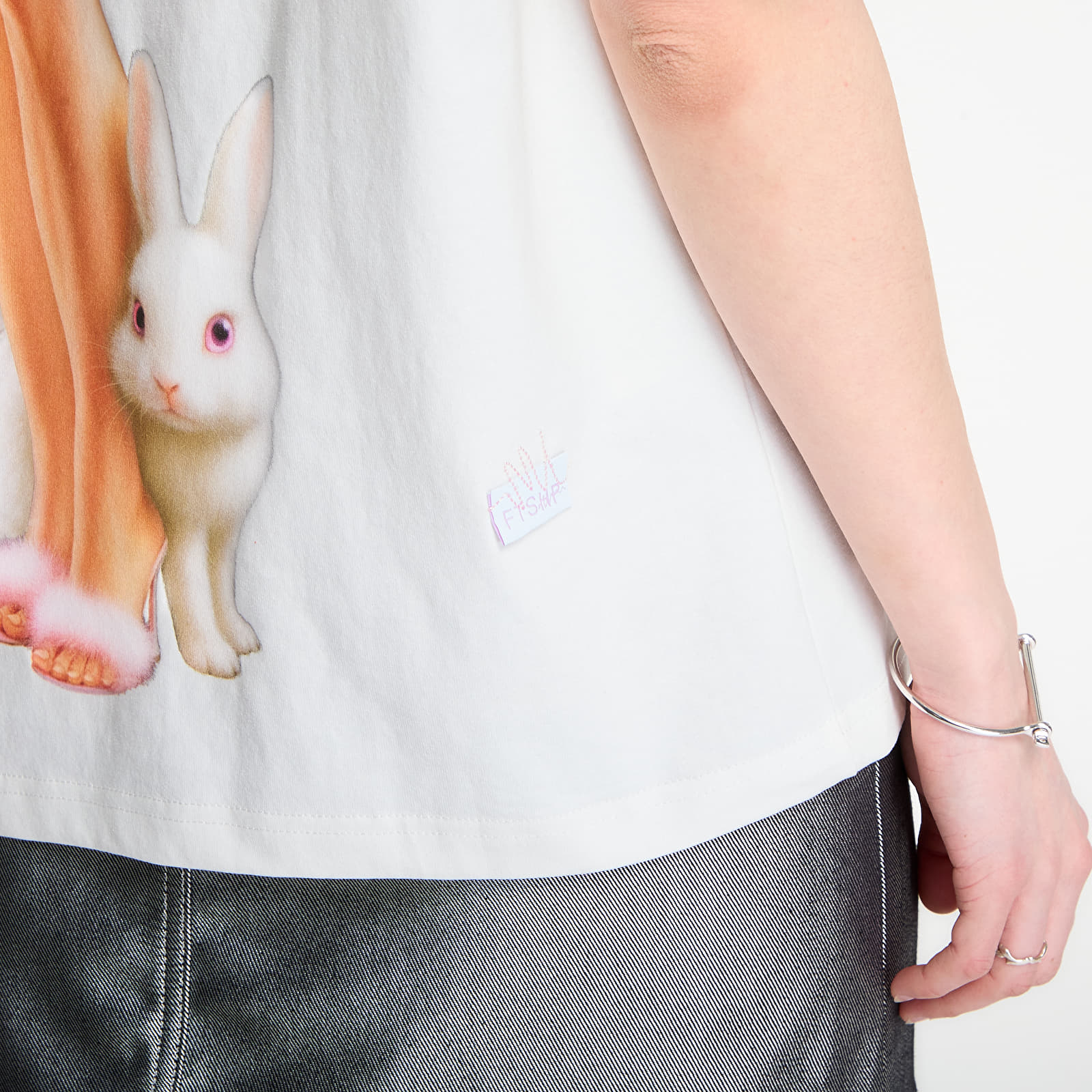 Marškinėliai Playboy x FTSHP T-Shirt Bunny With Legs UNISEX Off-White