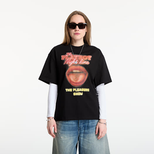 Tričko Playboy x FTSHP T-Shirt Night Line UNISEX Black