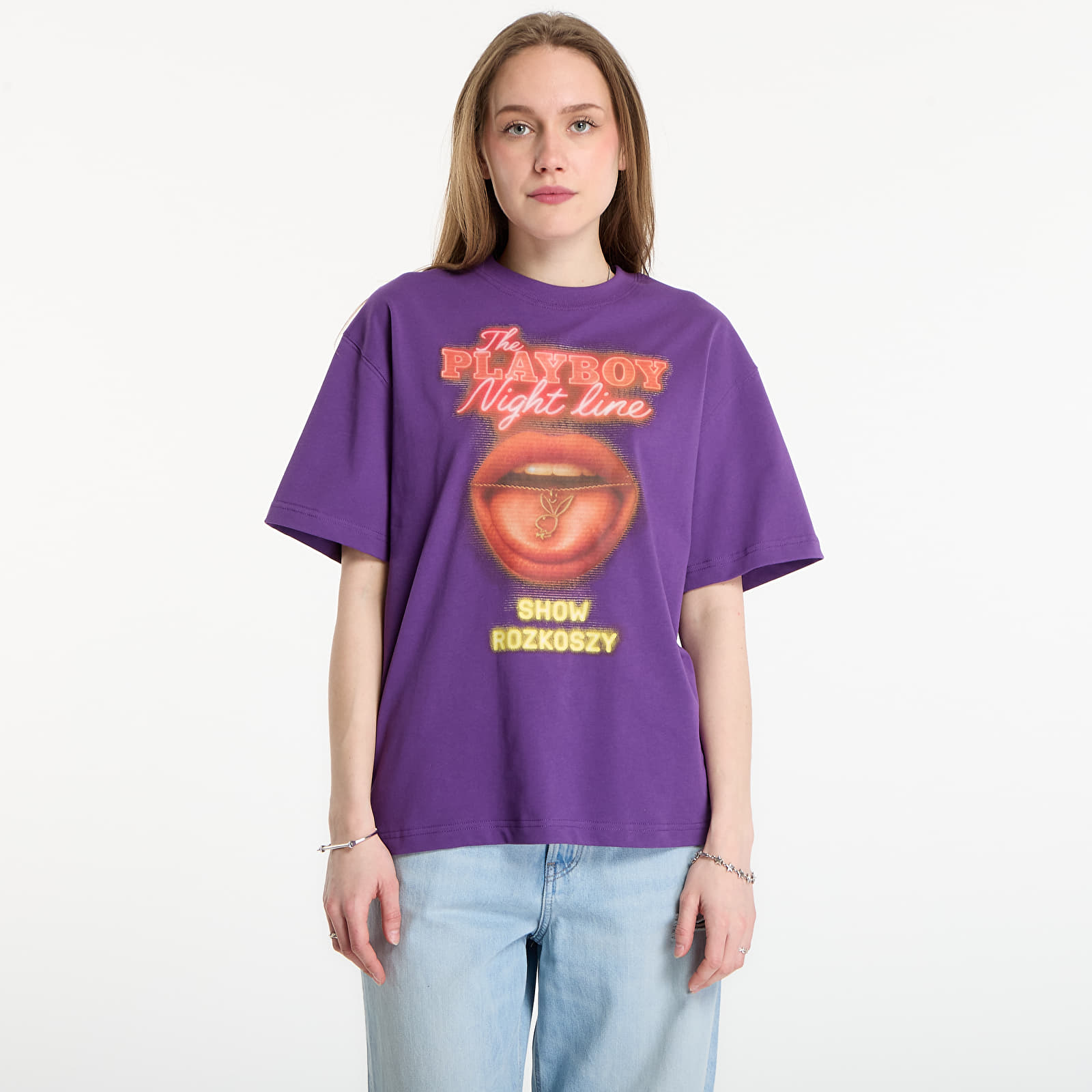 T-shirts Playboy x FTSHP T-Shirt Night Line UNISEX Purple
