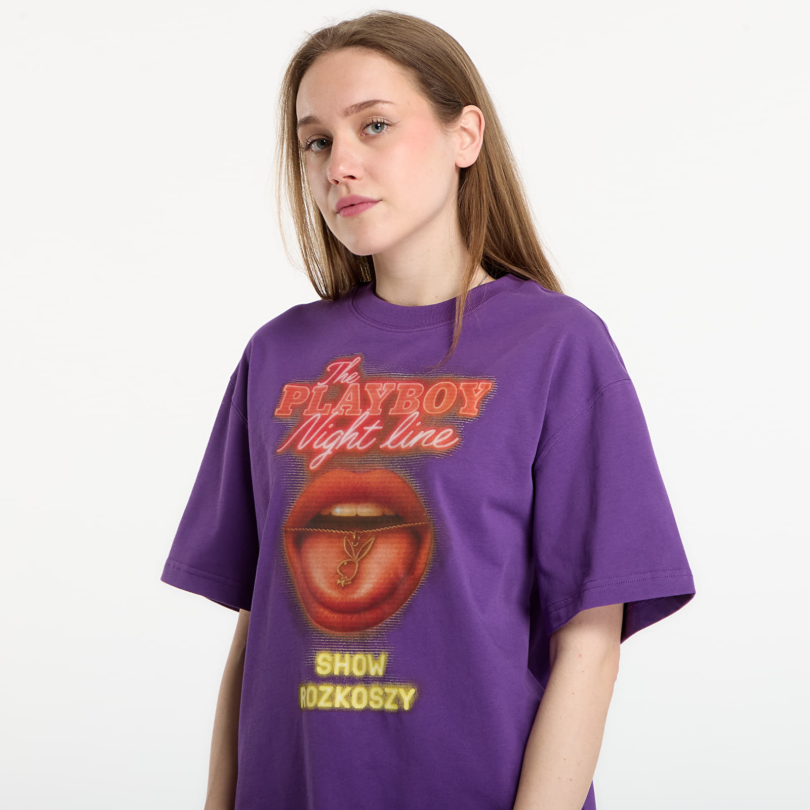 T-shirts Playboy x FTSHP T-Shirt Night Line UNISEX Purple