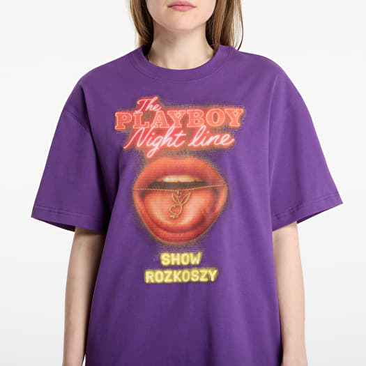 Playboy x FTSHP T-Shirt Night Line UNISEX Purple | Footshop