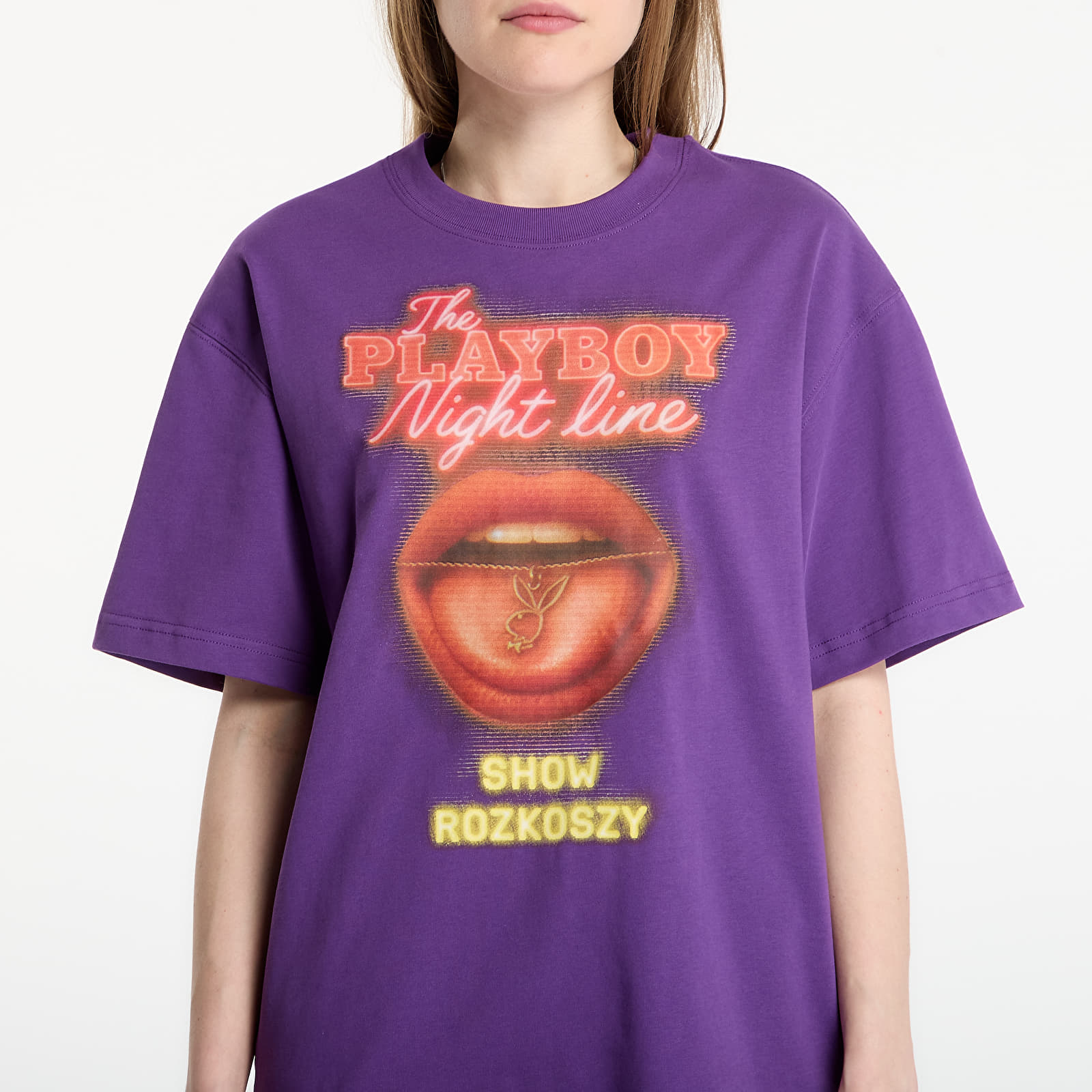T-shirts Playboy x FTSHP T-Shirt Night Line UNISEX Purple