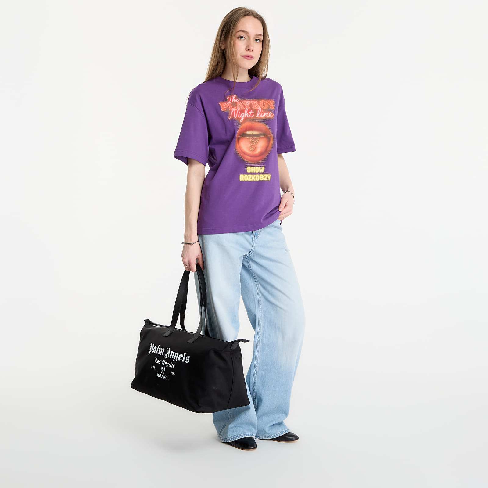 T-shirts Playboy x FTSHP T-Shirt Night Line UNISEX Purple