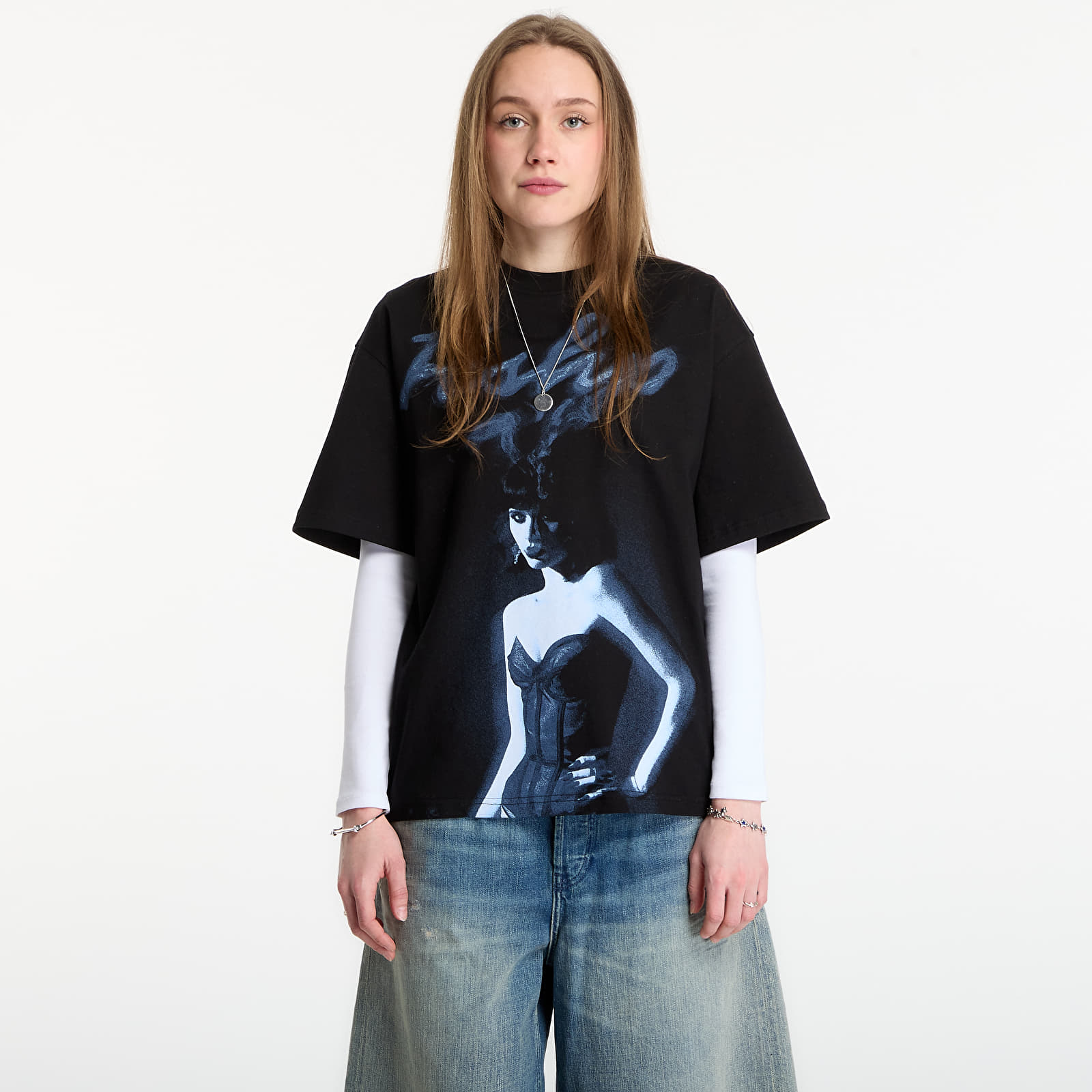 Magliette Playboy x FTSHP T-Shirt Smoking Girl UNISEX Black