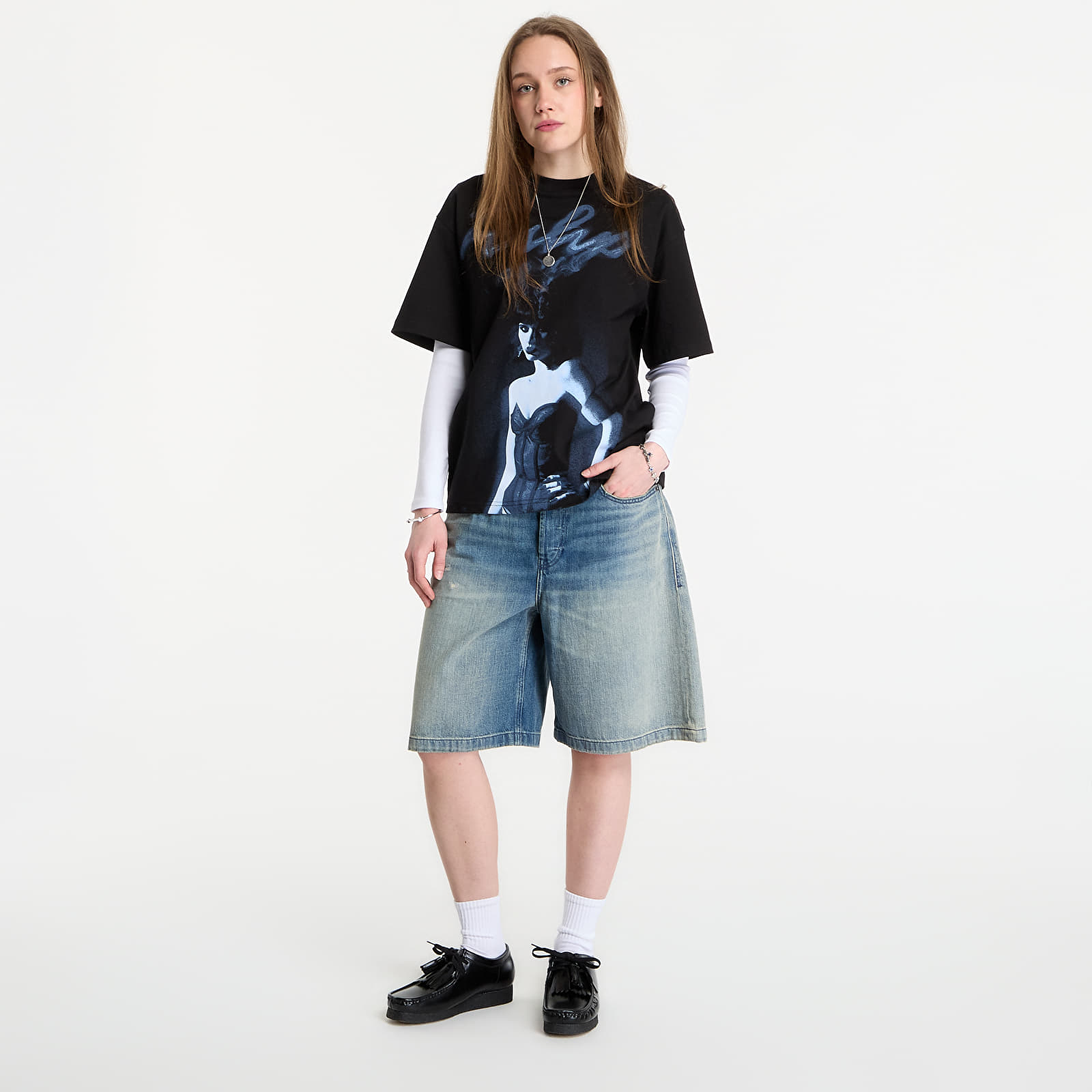 Magliette Playboy x FTSHP T-Shirt Smoking Girl UNISEX Black