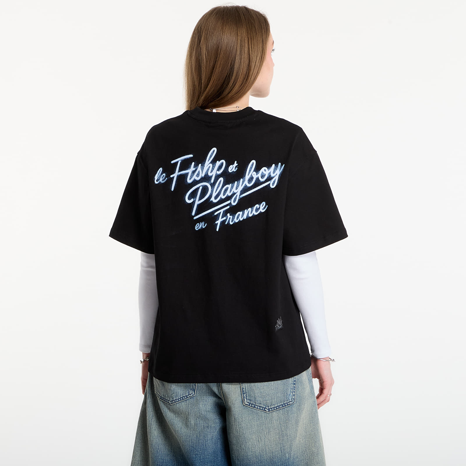 Magliette Playboy x FTSHP T-Shirt Smoking Girl UNISEX Black