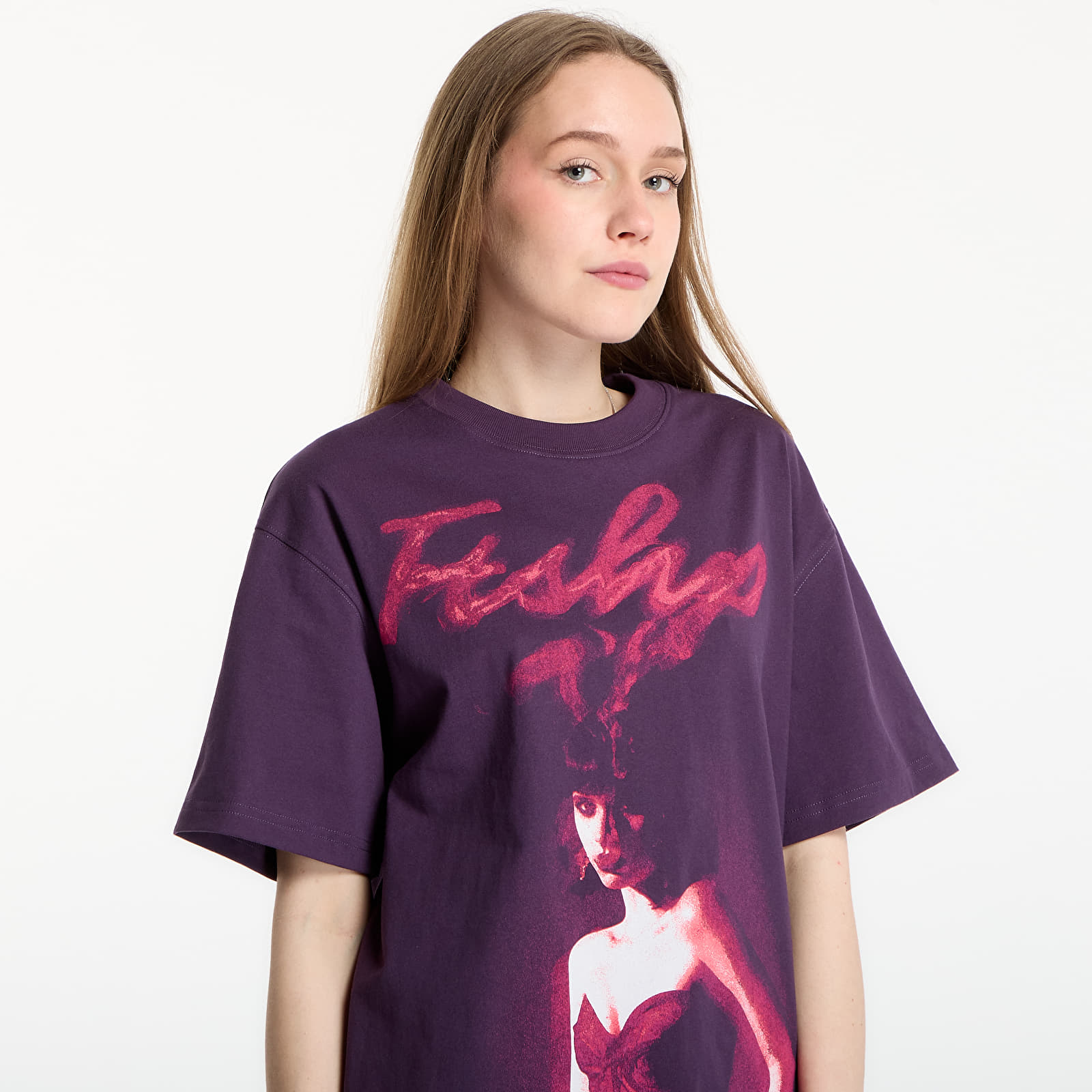 Magliette Playboy x FTSHP T-Shirt Smoking Girl UNISEX Deep Purple