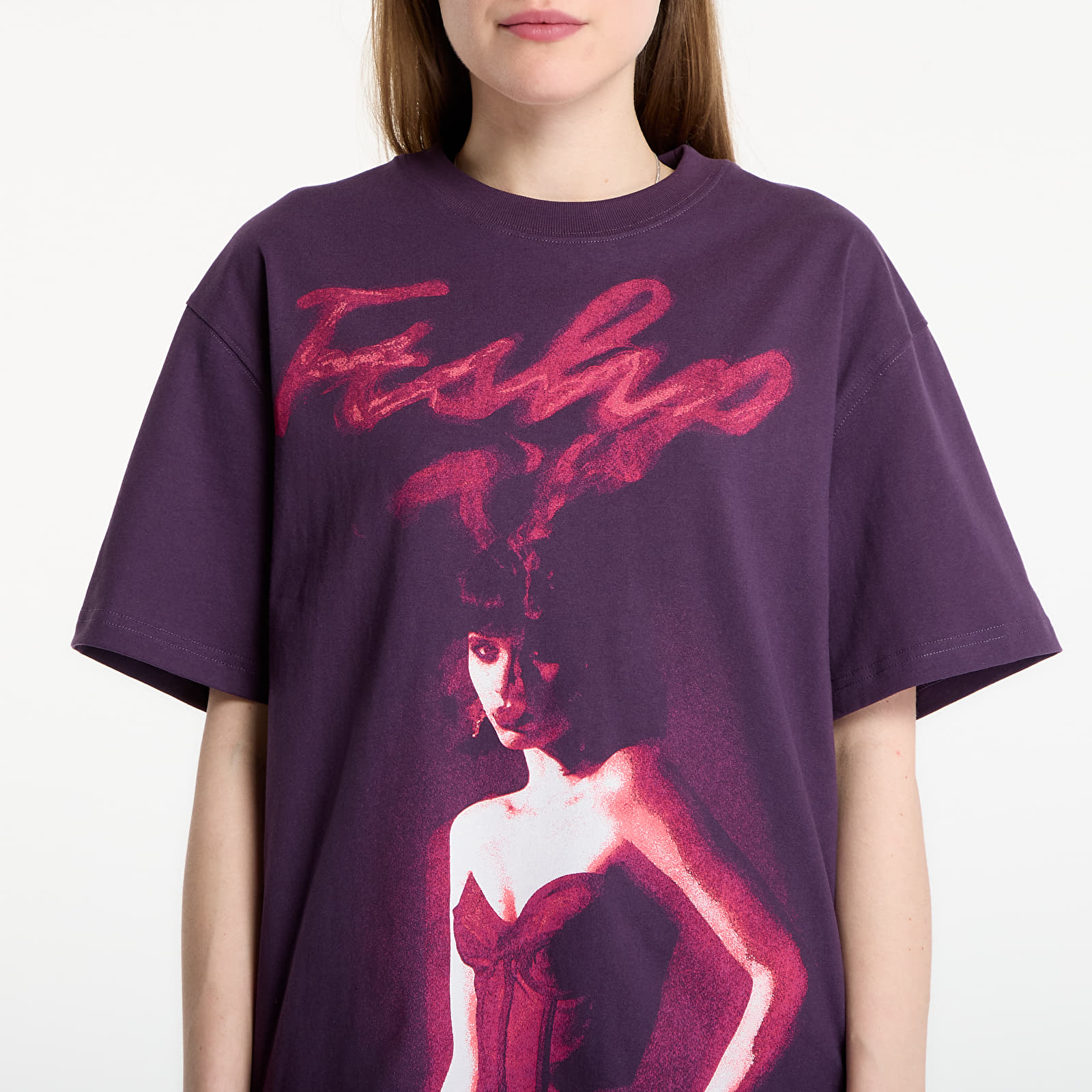 Magliette Playboy x FTSHP T-Shirt Smoking Girl UNISEX Deep Purple