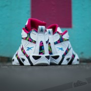 Men s shoes Reebok Kamikaze 1 Mid White Black Blue Footshop