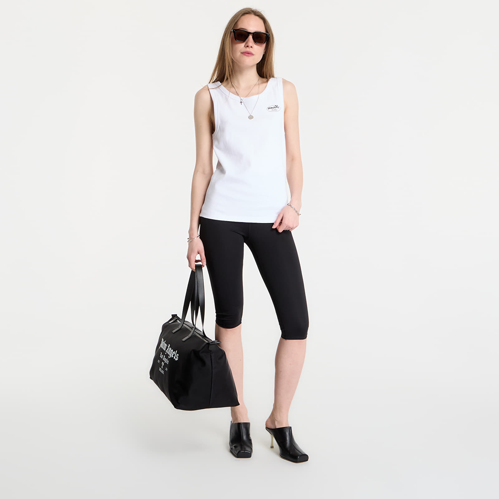 Vestes Playboy x FTSHP Rib Tank Top Logo UNISEX White