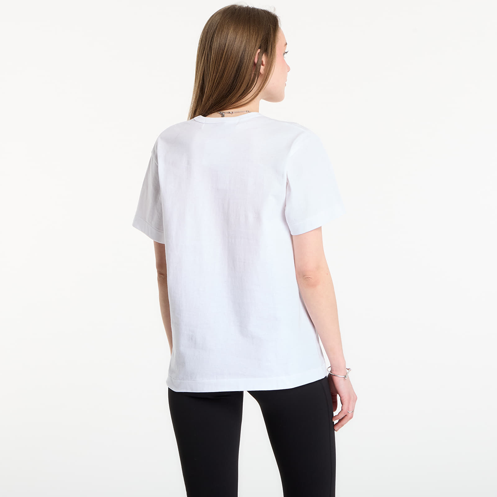 Majice T-shirt Comme des Garçons PLAY T-Shirt Black Emblem Knit UNISEX White