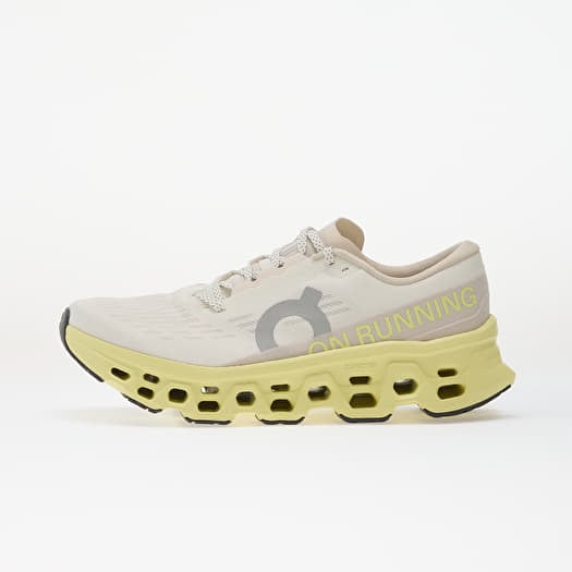 On M Cloudmonster 3 Ivory/ Limelight