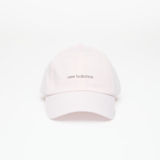 New Balance Women's 6 Panel Linear Logo Hat Pink Salt