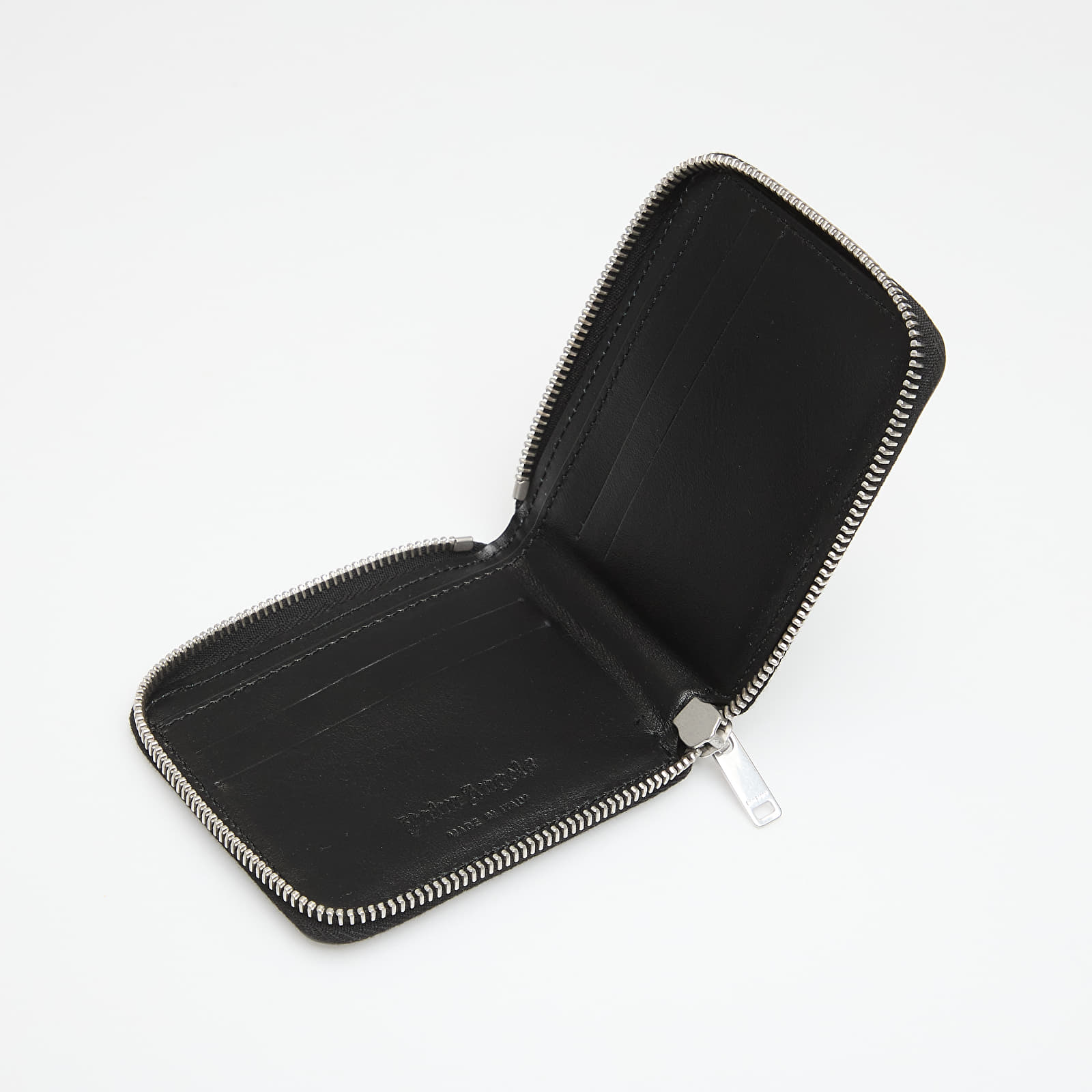 Herren Geldbeutel Palm Angels Classic Logo Zip Around Wallet Black/ Off White