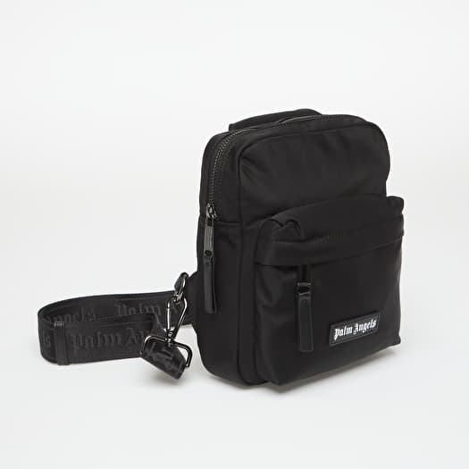 Men's Shoulder Bags Palm Angels Logo Crossbody Bag Black/ Off
