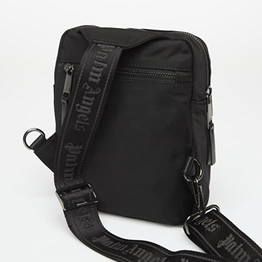 Men's Shoulder Bags Palm Angels Logo Crossbody Bag Black/ Off