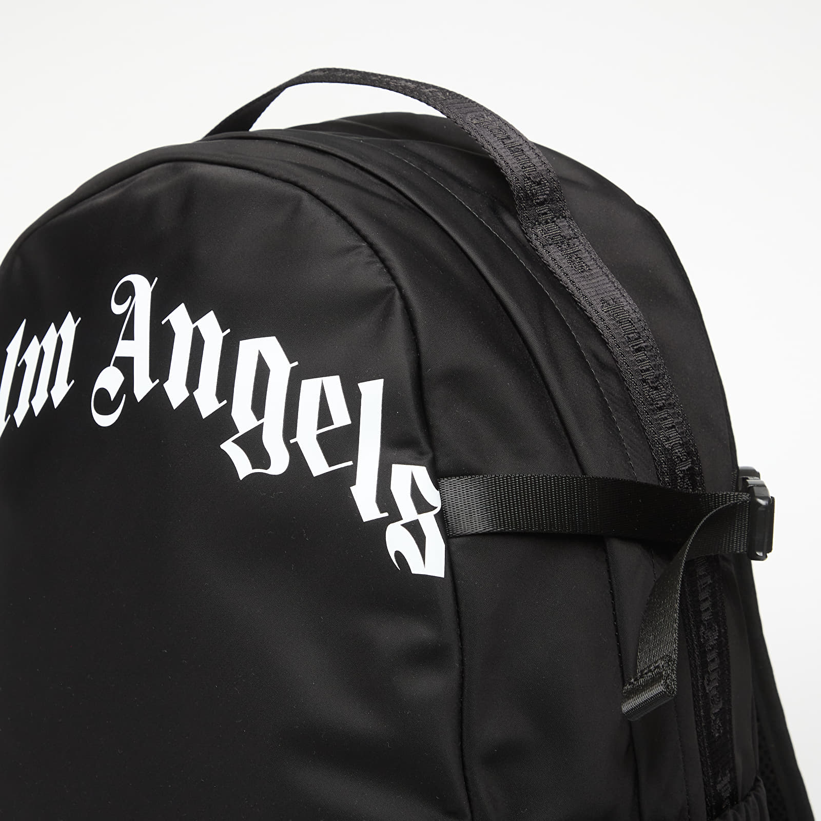 Ryggsekker for menn Palm Angels Curved Logo Backpack Black/ Off White