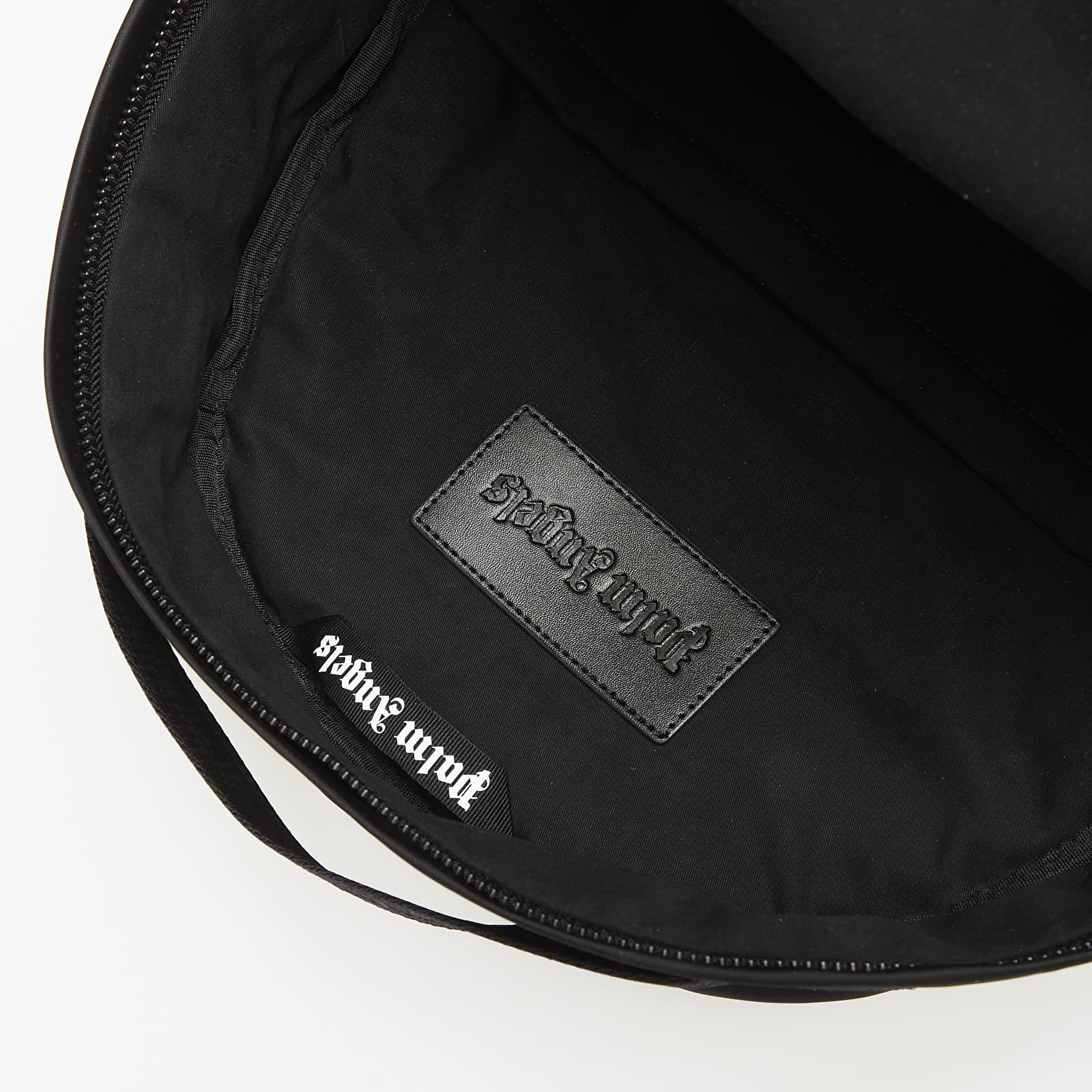 Ryggsekker for menn Palm Angels Curved Logo Backpack Black/ Off White