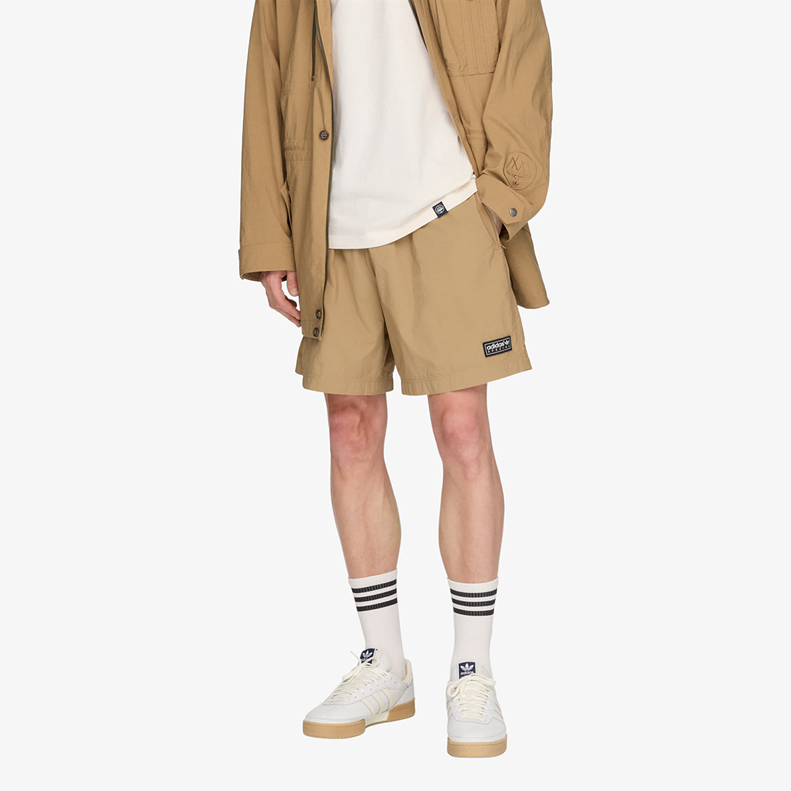 Kraťasy adidas Hudswell Spzl Shorts Cardboard