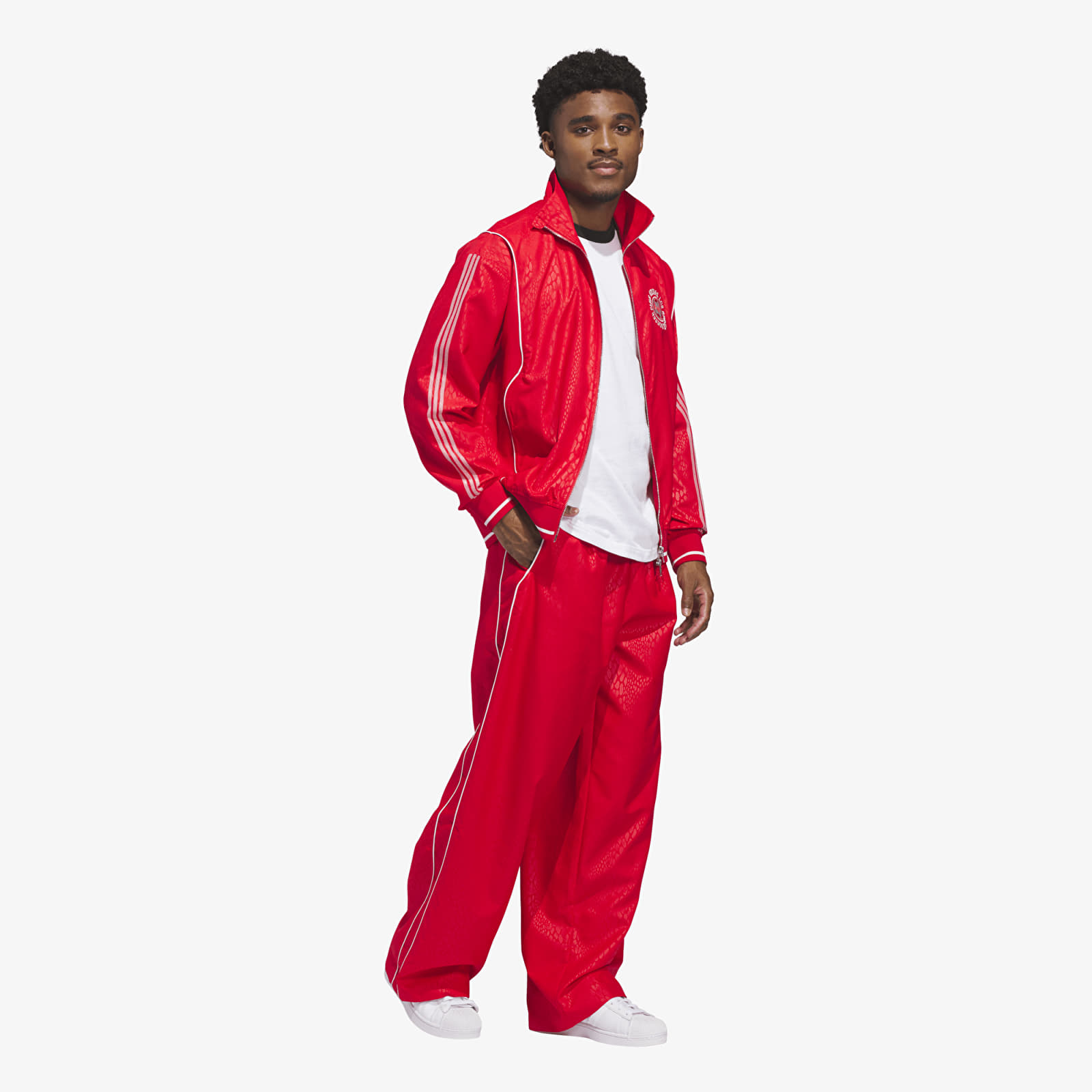 Мъжки суичъри adidas Track Jacket Ny Pure Ruby