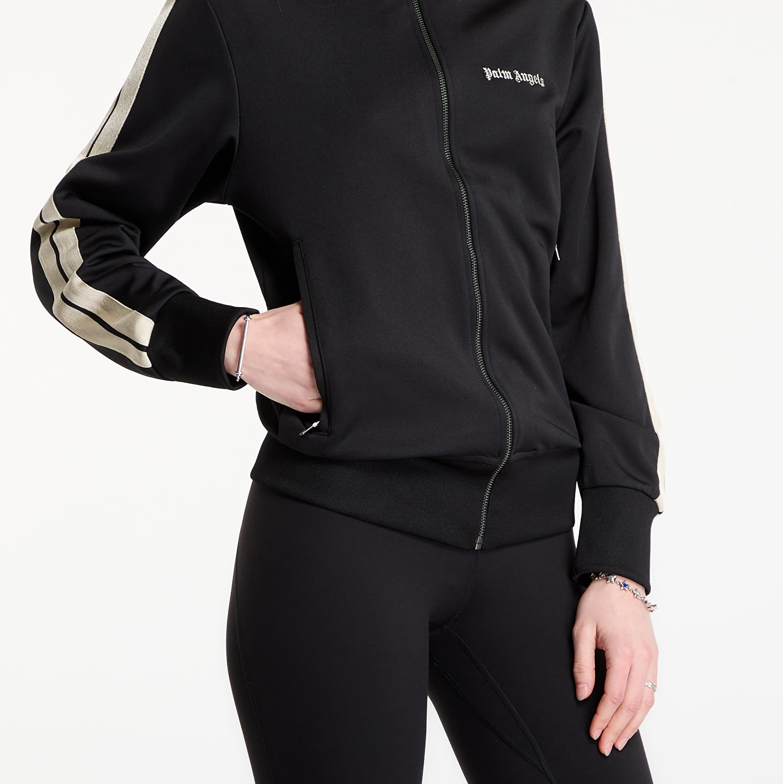 Chaquetas de hombre Palm Angels Classic Logo Track Jacket UNISEX Black/ Off White