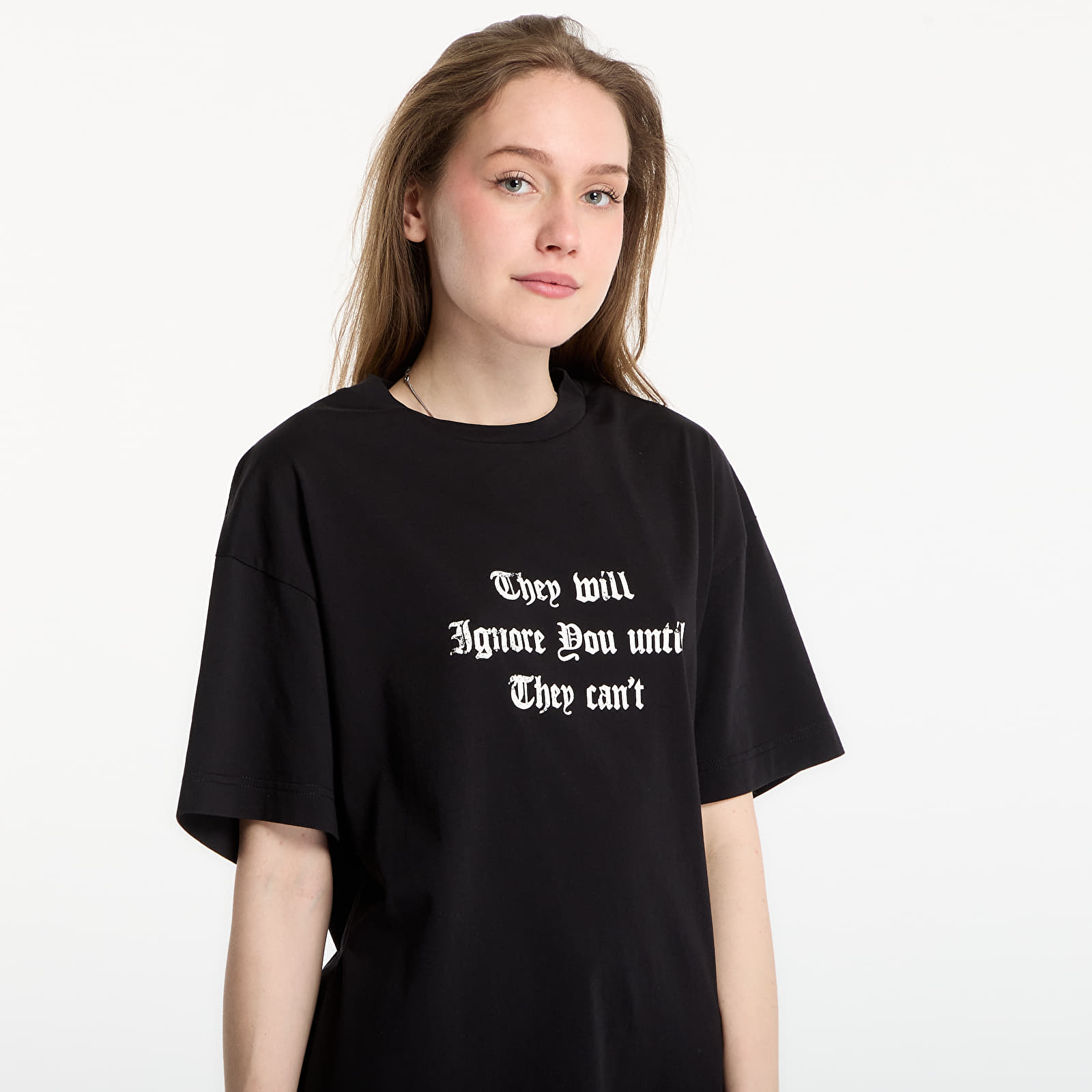 T-skjorter for menn Palm Angels Statement Regular T-Shirt UNISEX Black/ Off White